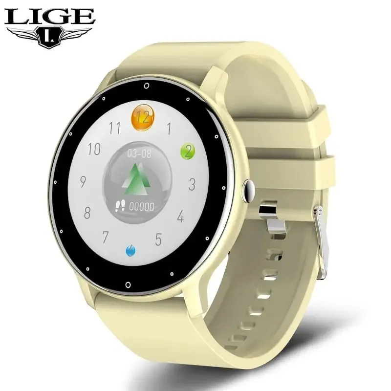 LIGE 2023 Smart Watch in Pink and Black at Laurichshop