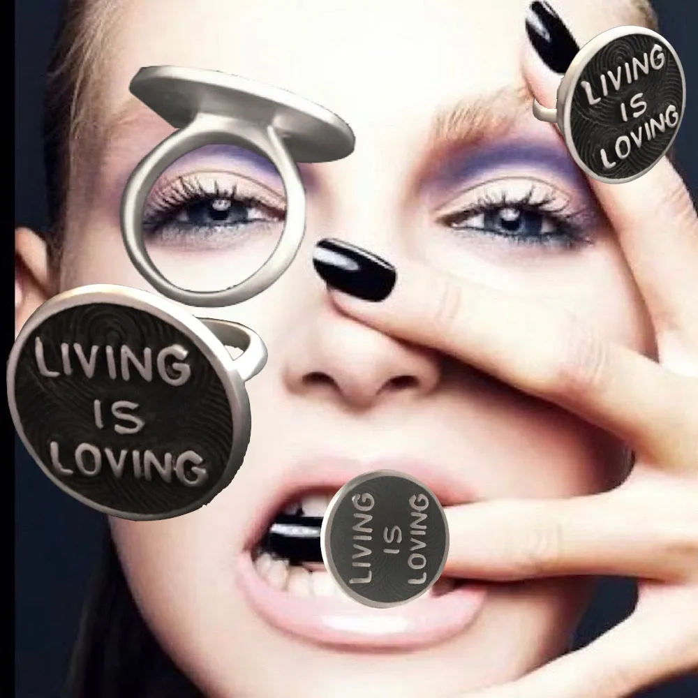 LIVING IS LOVING RING