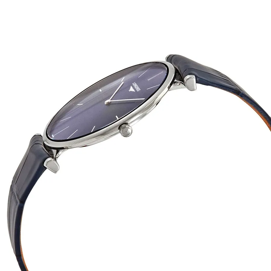 Longines Blue Sunray Dial Blue Leather Men's Watch L4.766.4.95.2