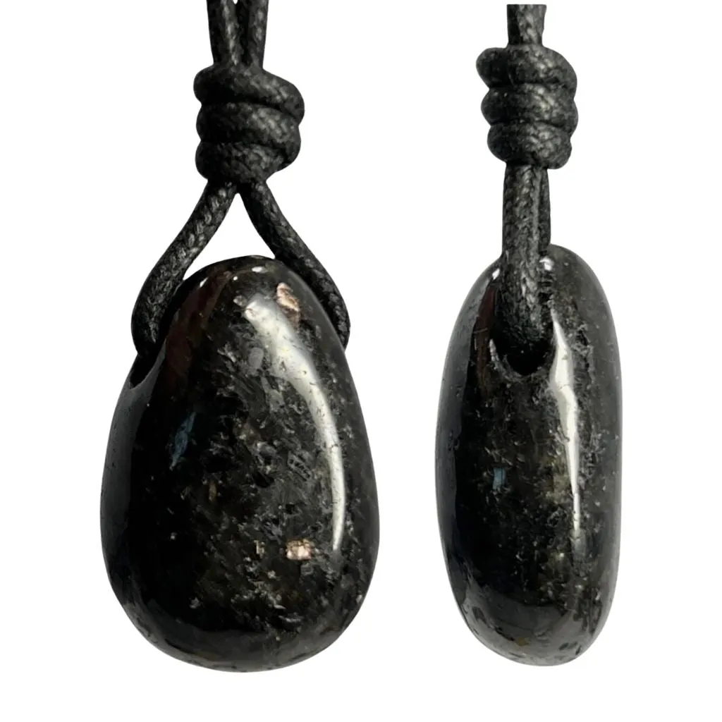 Luck Strings Nuummite Pendant - Mystical Empowerment
