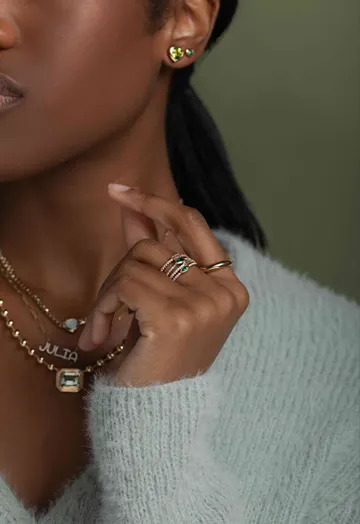 MAC Double Bezel Ball Chain Necklace