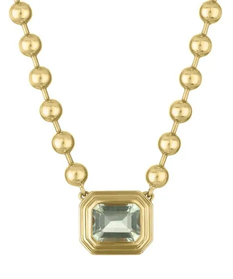 MAC Double Bezel Ball Chain Necklace