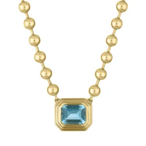 MAC Double Bezel Ball Chain Necklace
