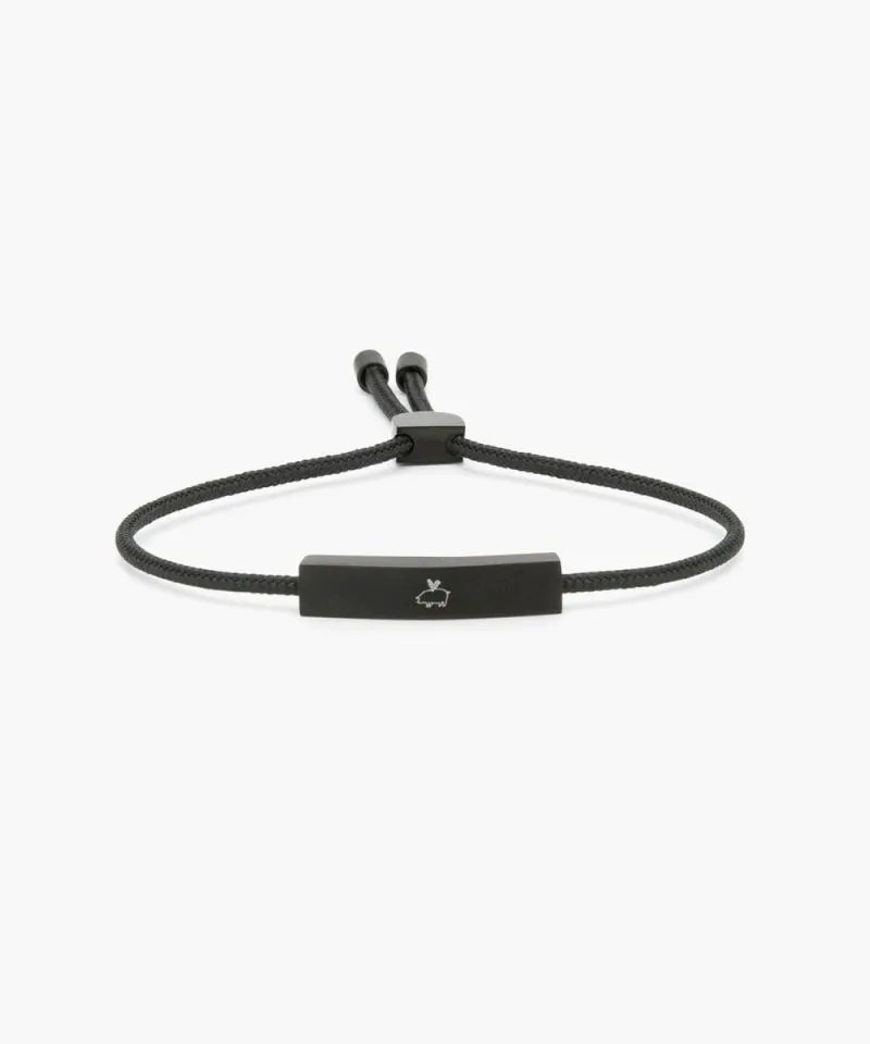 Mad Matt Rope Bracelet in Black/Black