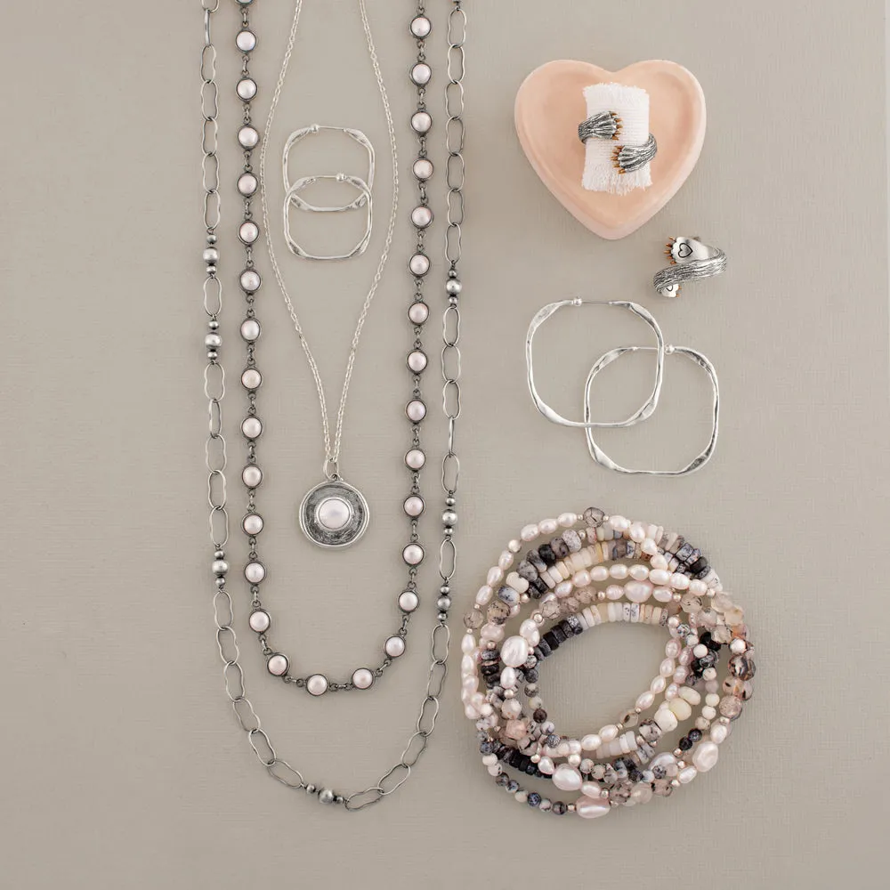 Magic Bonfire Chain in Antiqued Silver