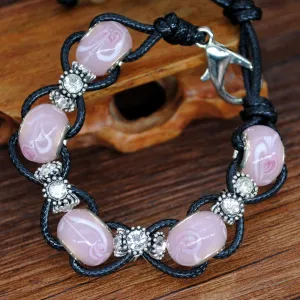 Marine glass beads beaded crystal bracelet college wind bag hanging accessories