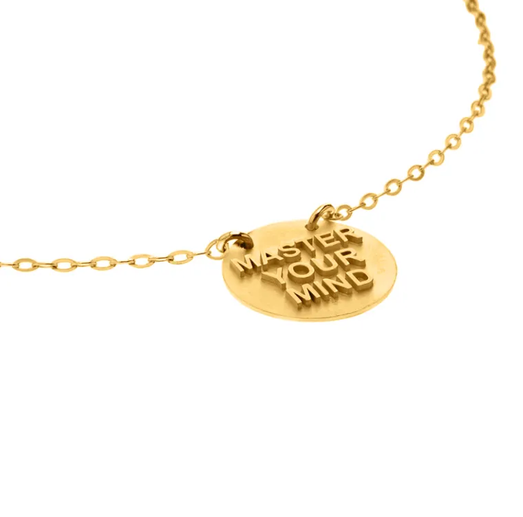 Master Your Mind Gold Necklace