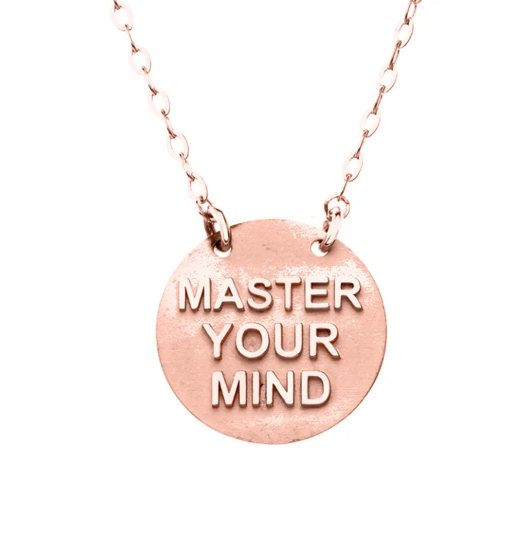 Master Your Mind Gold Necklace