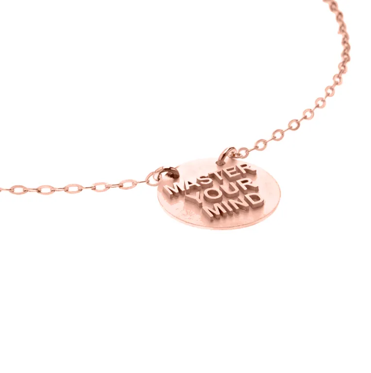 Master Your Mind Gold Necklace