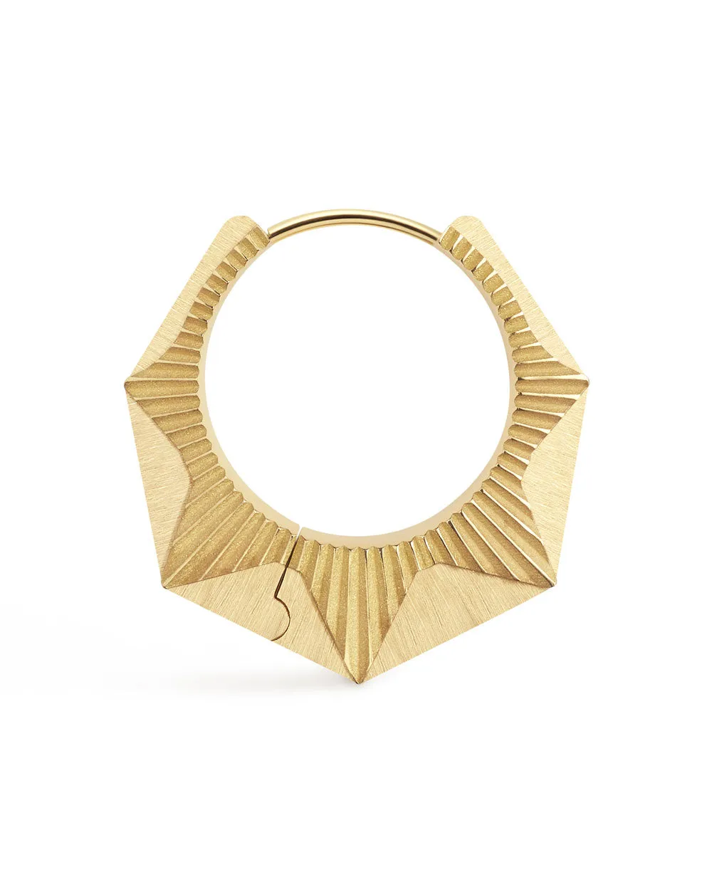 Medium NYC Boucle Hoop Earring