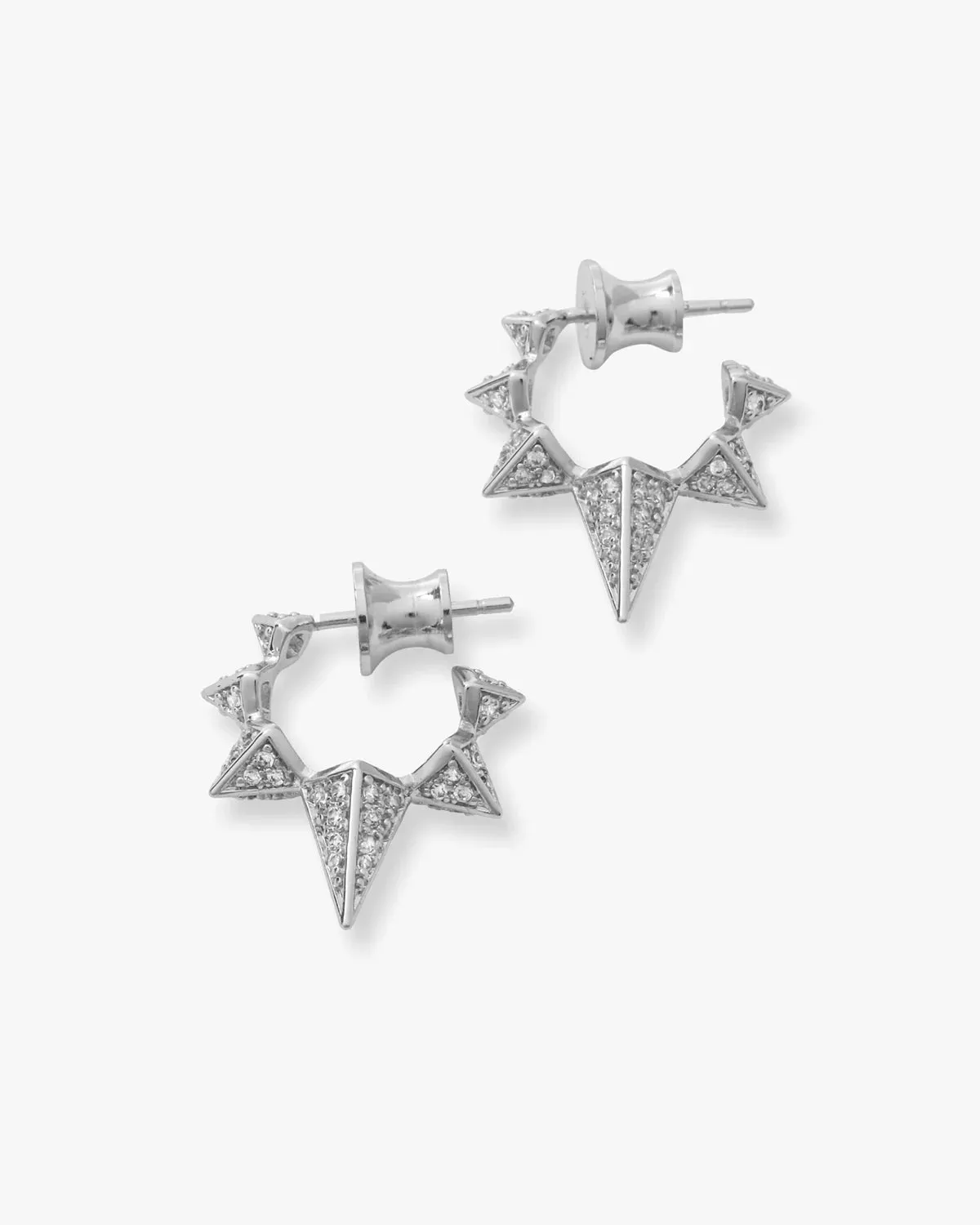 Melinda Maria Gabriella Pavé Spiked Hoops