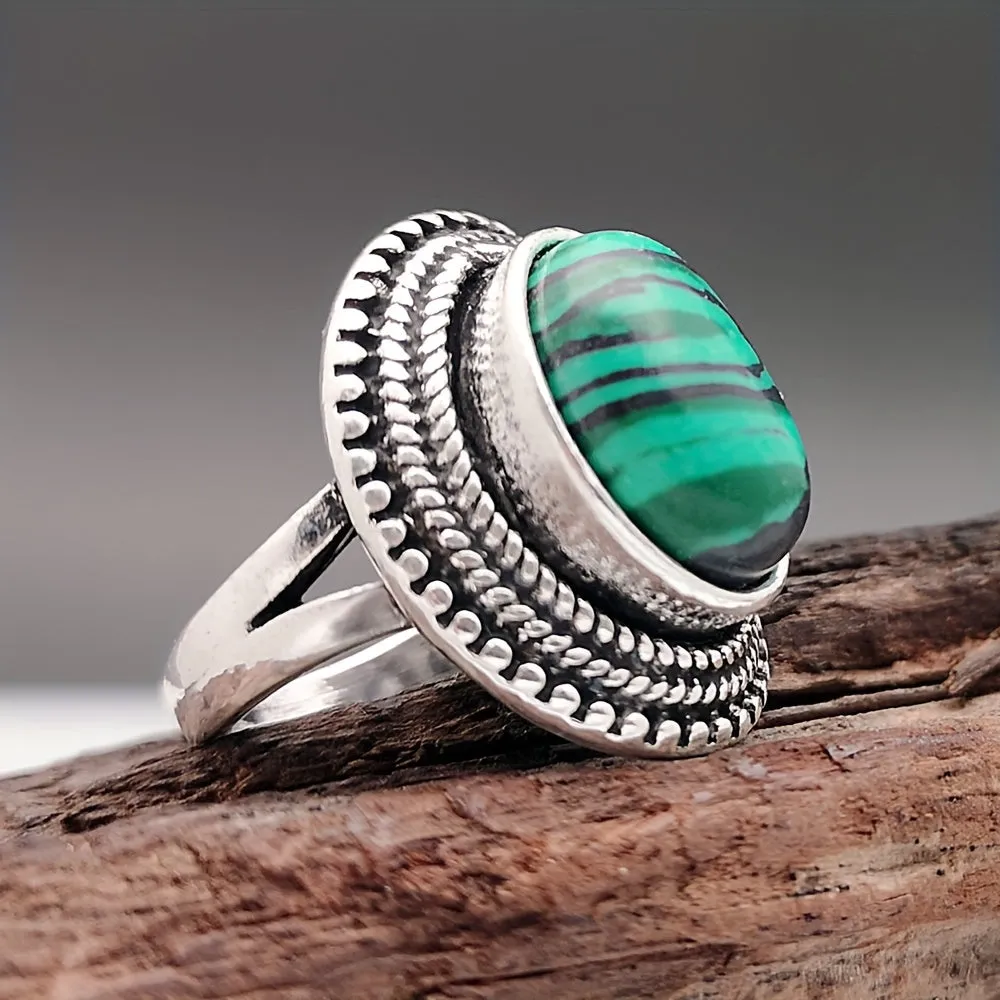 Men's Retro Turquoise Ring Party Jewelry