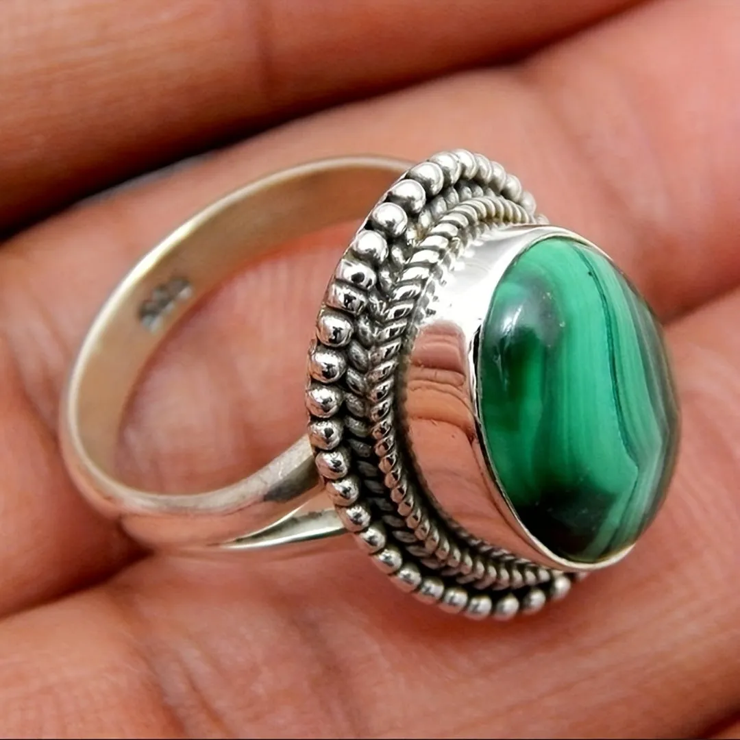 Men's Retro Turquoise Ring Party Jewelry