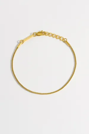 Men's Thin Box Chain Bracelet