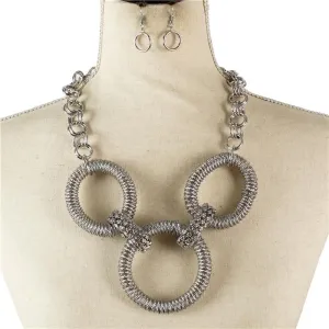 Metal Chunky Necklace Set