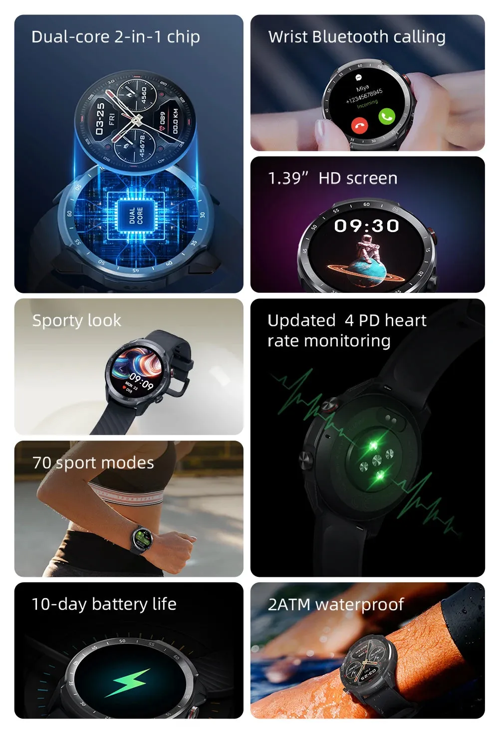 MIBRO Watch A2 1.39" HD Display Smart Watch