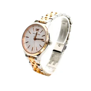 Michael Kors Women's Lexington Three-Hand Tri-Tone Stainless Steel Watch