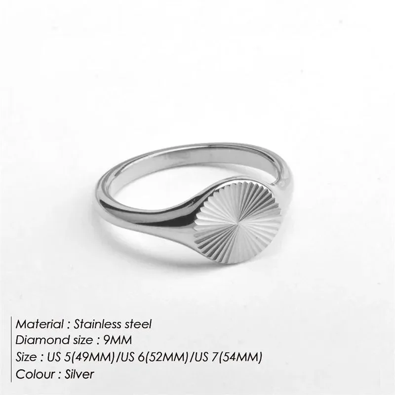 Minimalist Dainty Ray Ring
