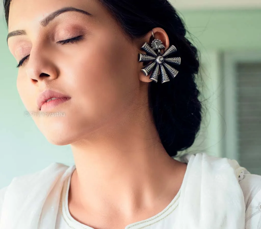 Mizoya Spiked Fish Hook Earrings