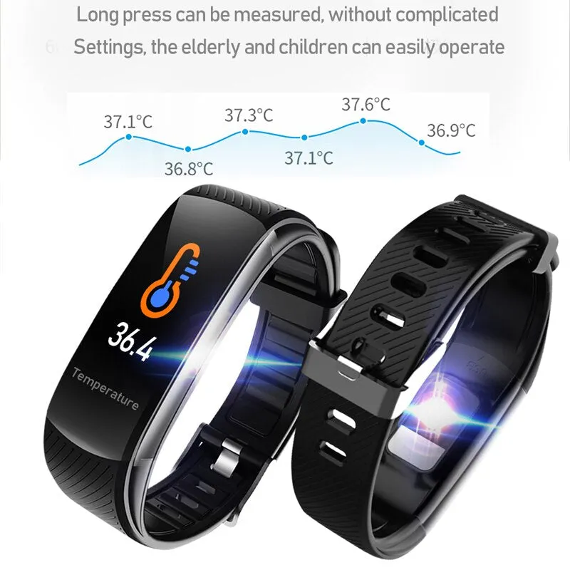 MNWT Smart Watches IP67 Waterproof Sport Men Heart Rate Watch Sleep Tracker Wristband Bluetooth Smartwatch for Android IOS