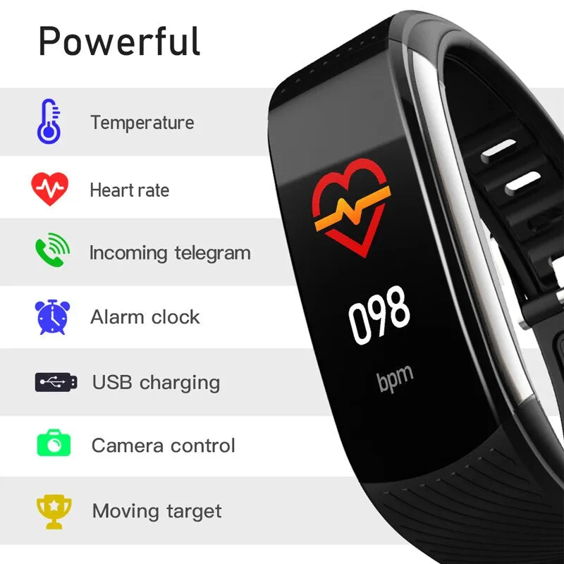 MNWT Smart Watches IP67 Waterproof Sport Men Heart Rate Watch Sleep Tracker Wristband Bluetooth Smartwatch for Android IOS