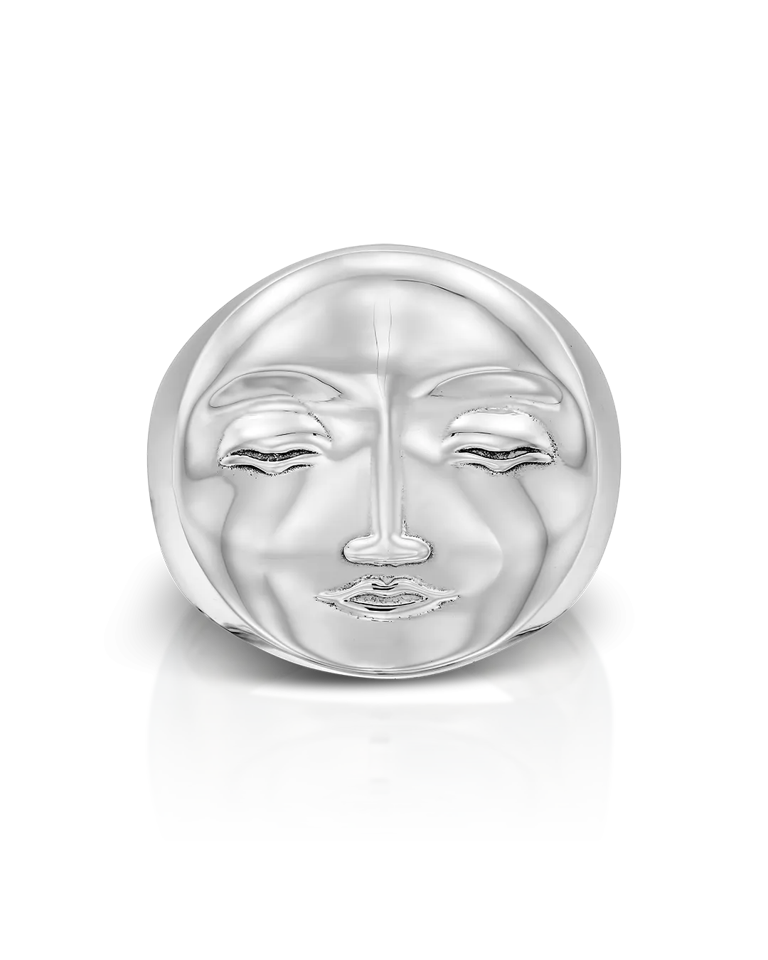 Moon Face Dome Ring