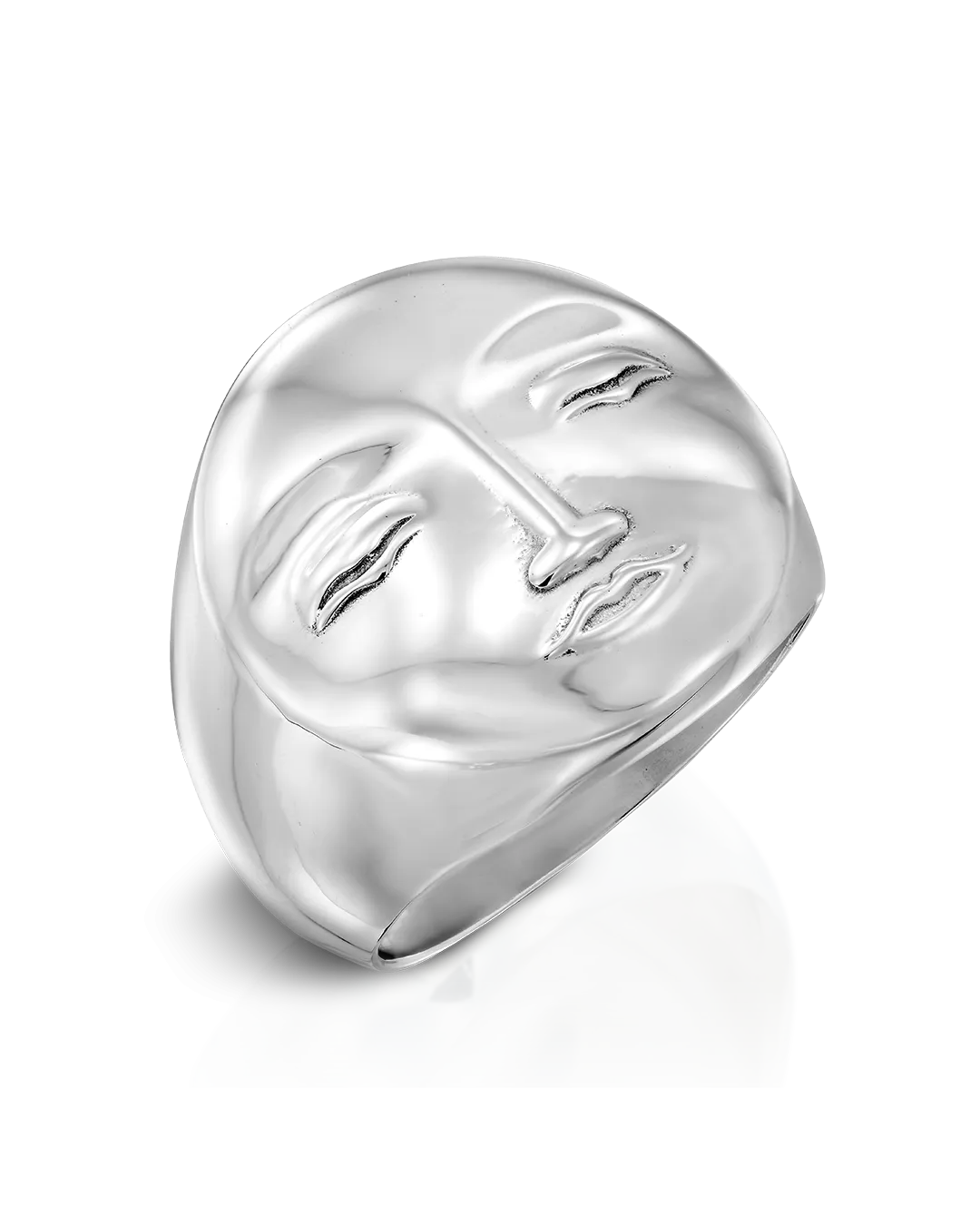 Moon Face Dome Ring
