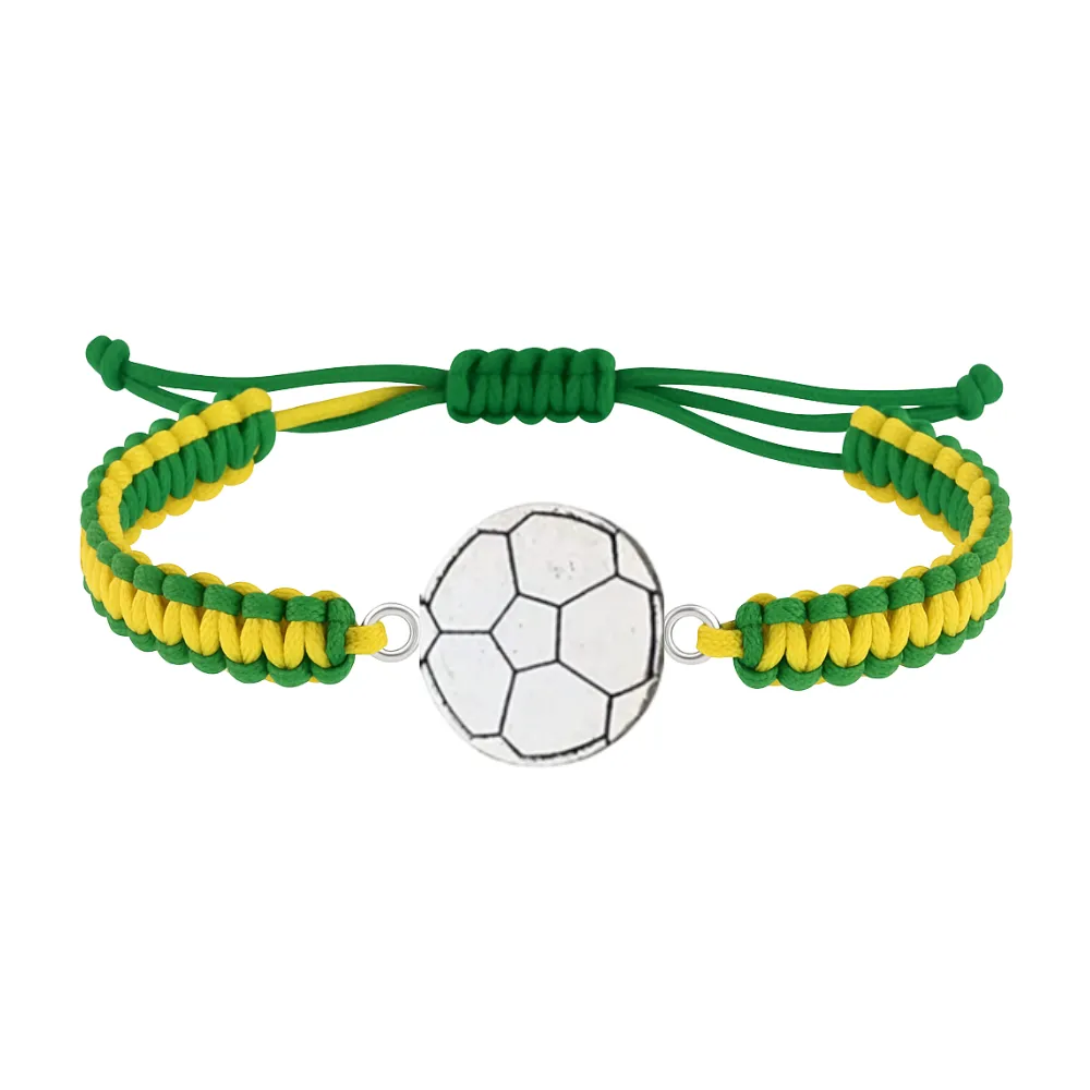 Multi Colored Silver Soccer Bracelet - Pick Colors & Charms