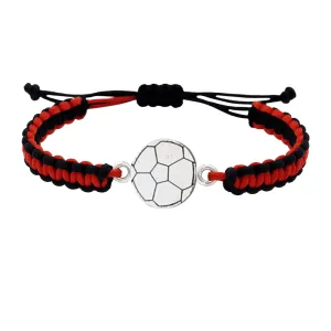 Multi Colored Silver Soccer Bracelet - Pick Colors & Charms