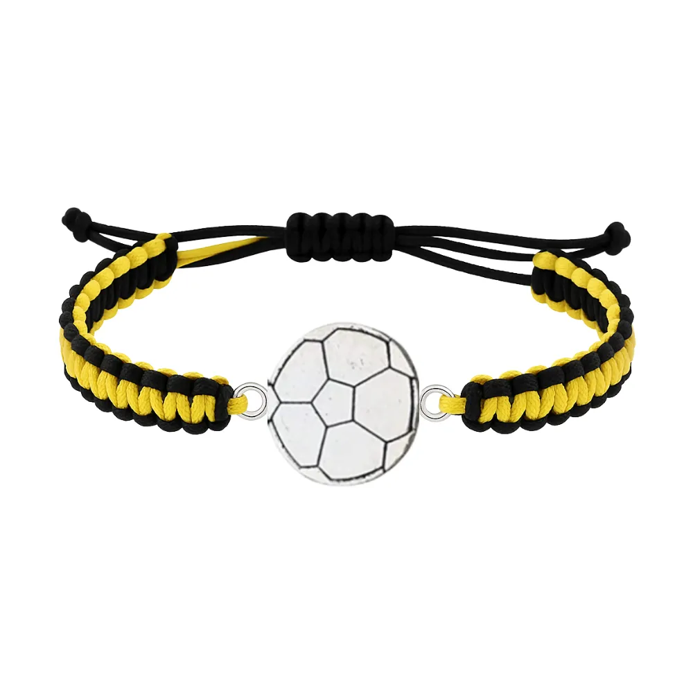 Multi Colored Silver Soccer Bracelet - Pick Colors & Charms