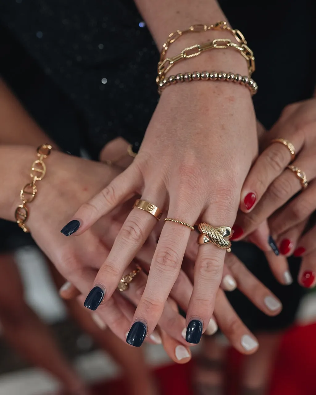 Myra Textured Cross Ring