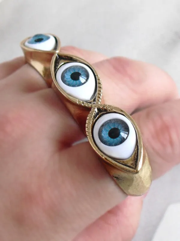 mysterious eye shape rings
