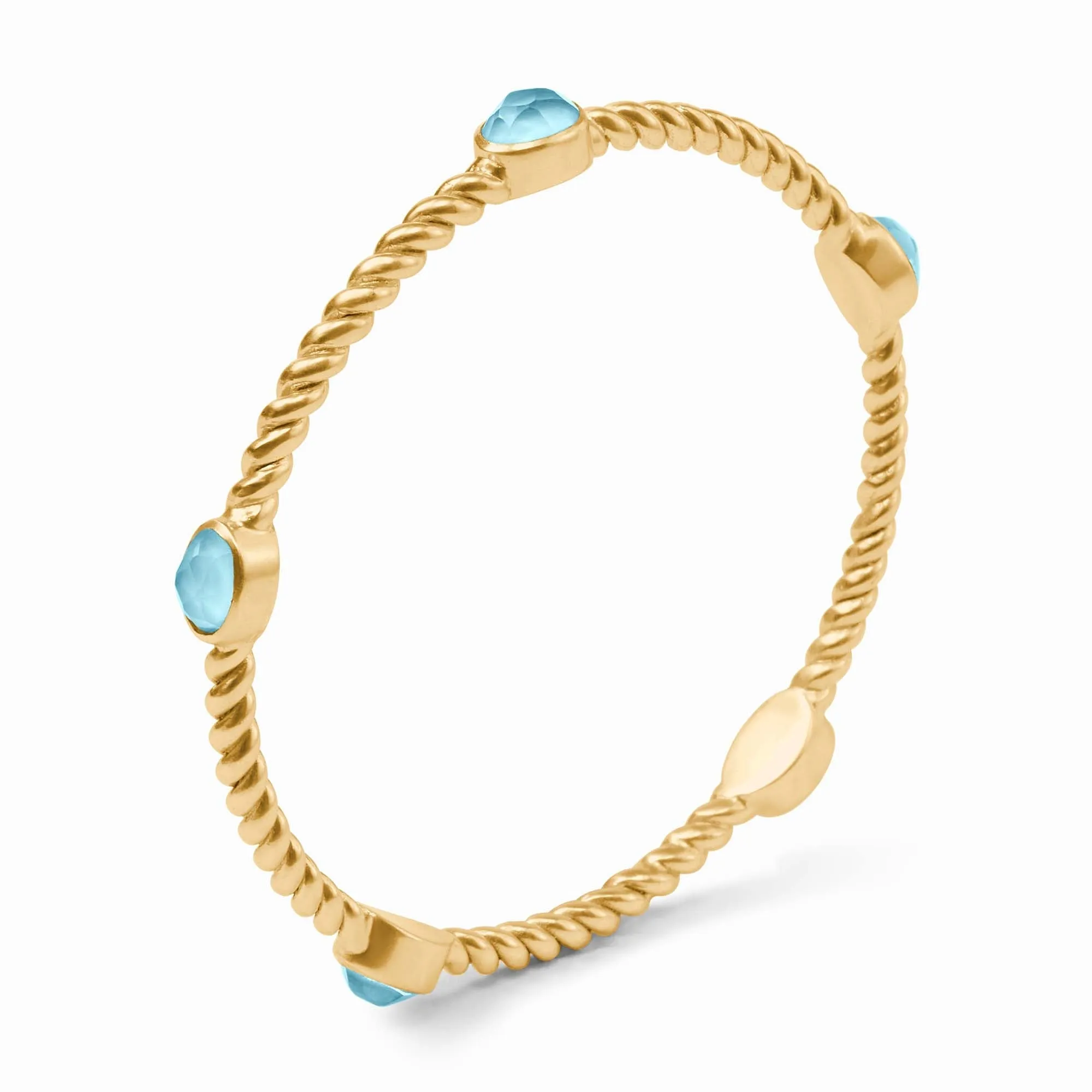 NASSAU STONE BANGLE- CAPRI BLUE- MEDIUM