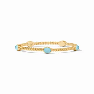 NASSAU STONE BANGLE- CAPRI BLUE- MEDIUM