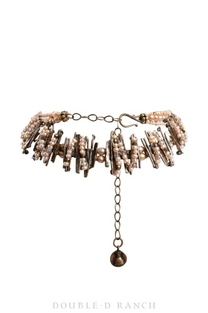 Necklace, Mummy's Bundle, Statement, Freshwater Pearls, New Old Stock, 3207