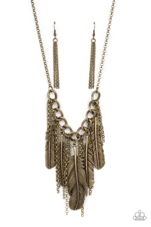 NEST Friends Forever Brass Paparazzi Necklace