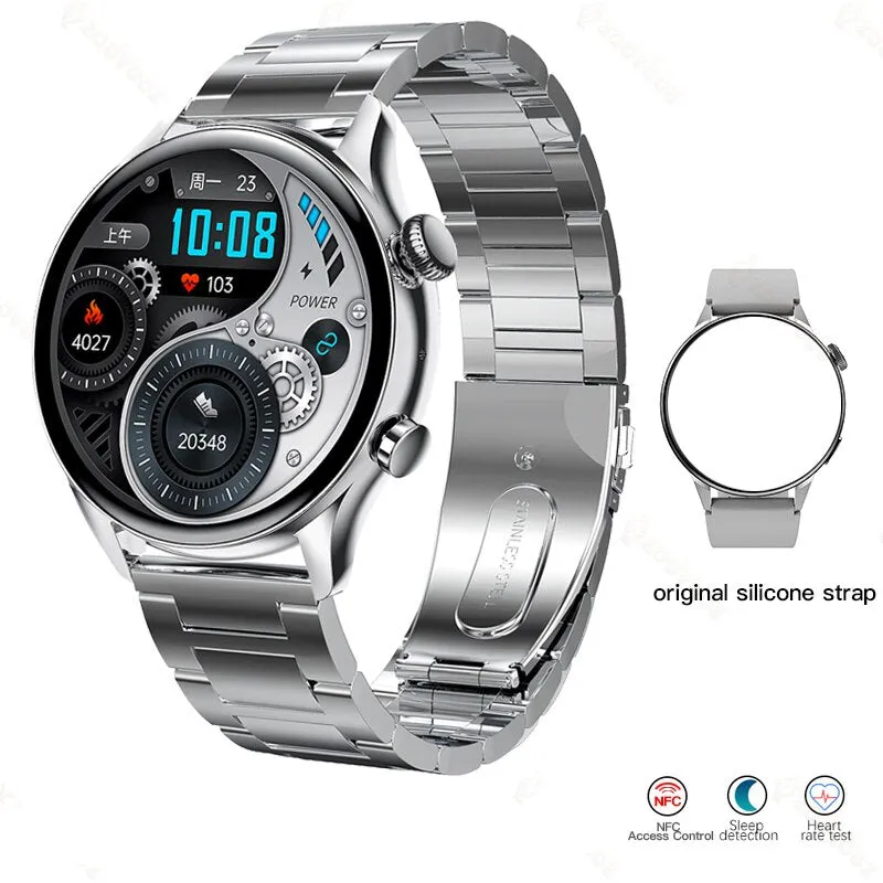 New 390*390 Screen Smart Watch Always Display The Time Bluetooth Call Sports Fitness Tracker NFC Smartwatch For Men Android IOS