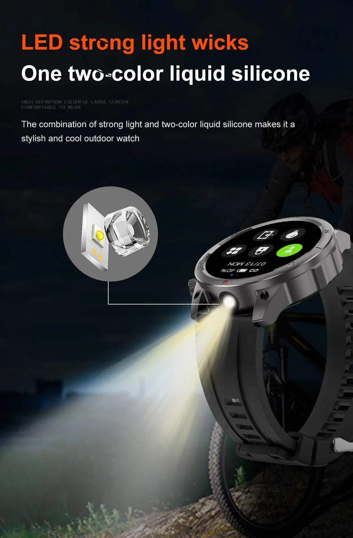 New NFC Men's Smart Watch Bluetooth Call LED Sports Smart Watch Heart Rate Sleep Health Temperature Monitoring Smartwatches