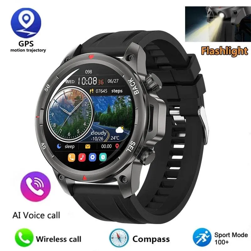 New NFC Men's Smart Watch Bluetooth Call LED Sports Smart Watch Heart Rate Sleep Health Temperature Monitoring Smartwatches