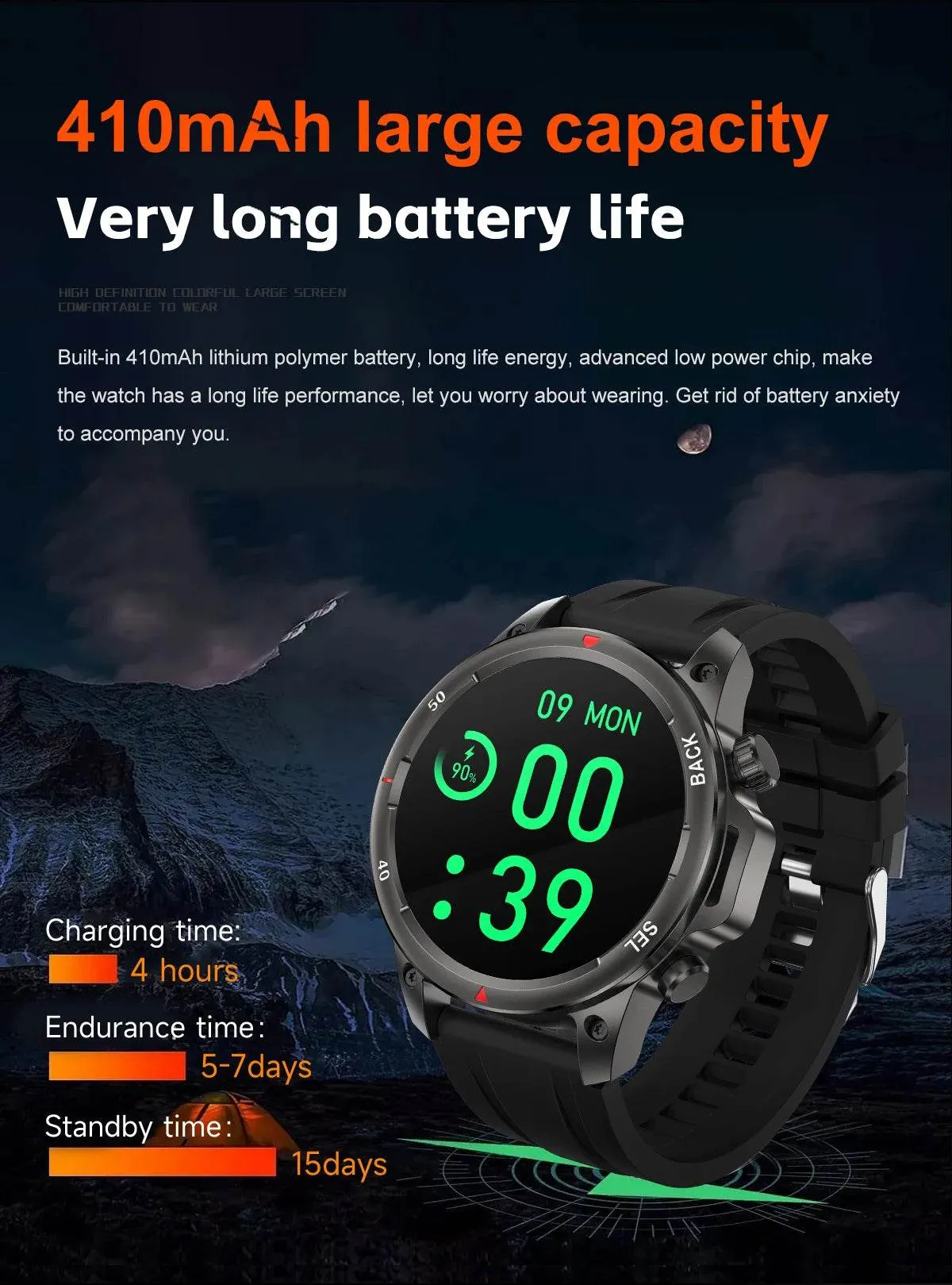 New NFC Men's Smart Watch Bluetooth Call LED Sports Smart Watch Heart Rate Sleep Health Temperature Monitoring Smartwatches