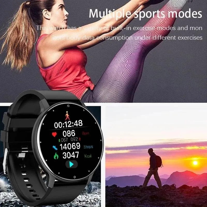 New Women Smart watch Ladies Full touch Screen Sport Fitness Watch Waterproof Bluetooth For Android IOS Smart watch Female