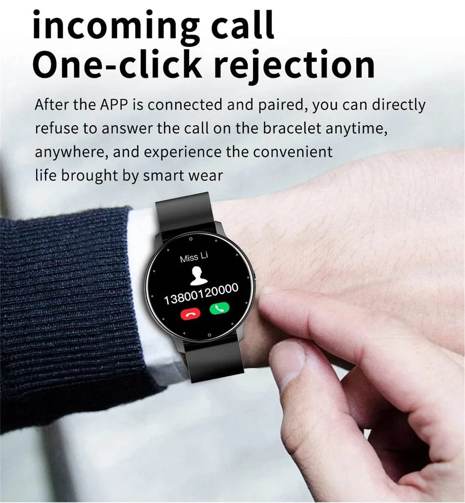 New Women Smart watch Ladies Full touch Screen Sport Fitness Watch Waterproof Bluetooth For Android IOS Smart watch Female