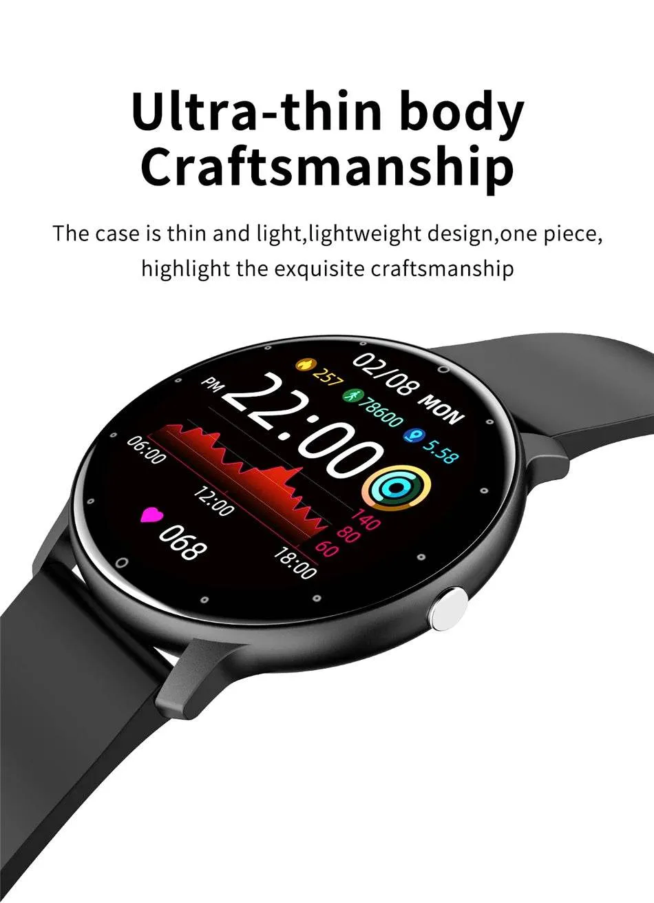 New Women Smart watch Ladies Full touch Screen Sport Fitness Watch Waterproof Bluetooth For Android IOS Smart watch Female