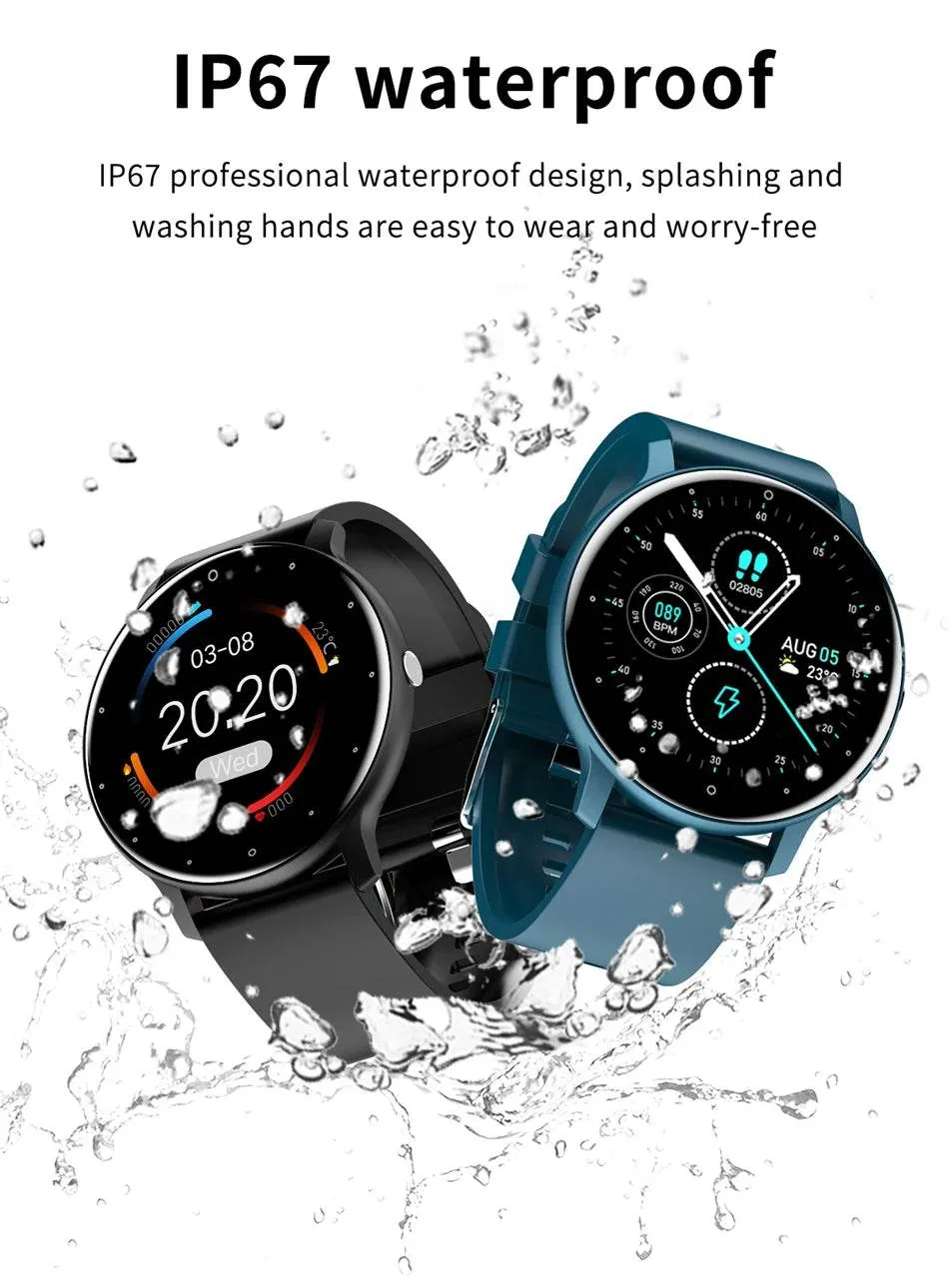 New Women Smart watch Ladies Full touch Screen Sport Fitness Watch Waterproof Bluetooth For Android IOS Smart watch Female