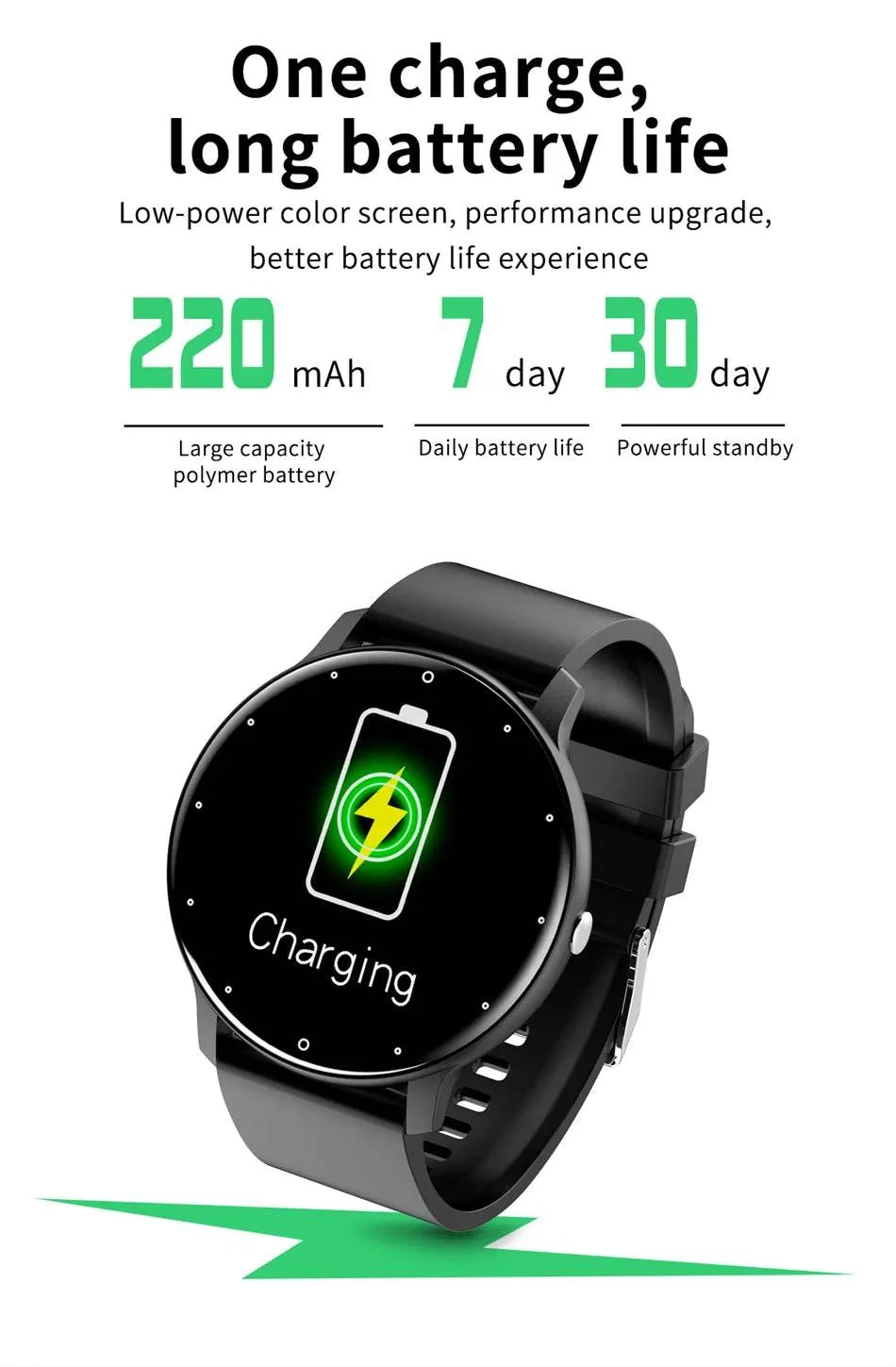 New Women Smart watch Ladies Full touch Screen Sport Fitness Watch Waterproof Bluetooth For Android IOS Smart watch Female