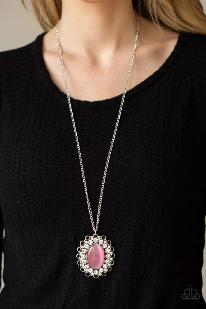 Oh My Medallion Pink Paparazzi Necklace