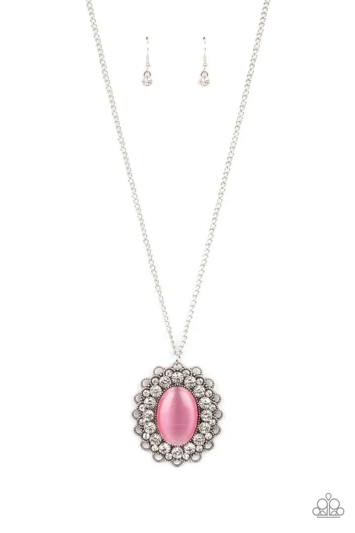 Oh My Medallion Pink Paparazzi Necklace