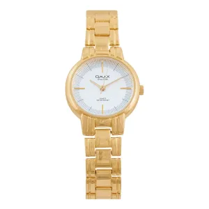 Omax Men's Quartz Yellow Gold Round Dial & Bracelet  Analog Watch, ODC004U00D