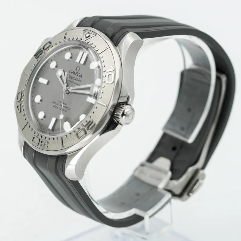 Omega Seamaster Pro 300M 210.32.42.20.06.002 Silver Dial Rubber Strap B&P 2025