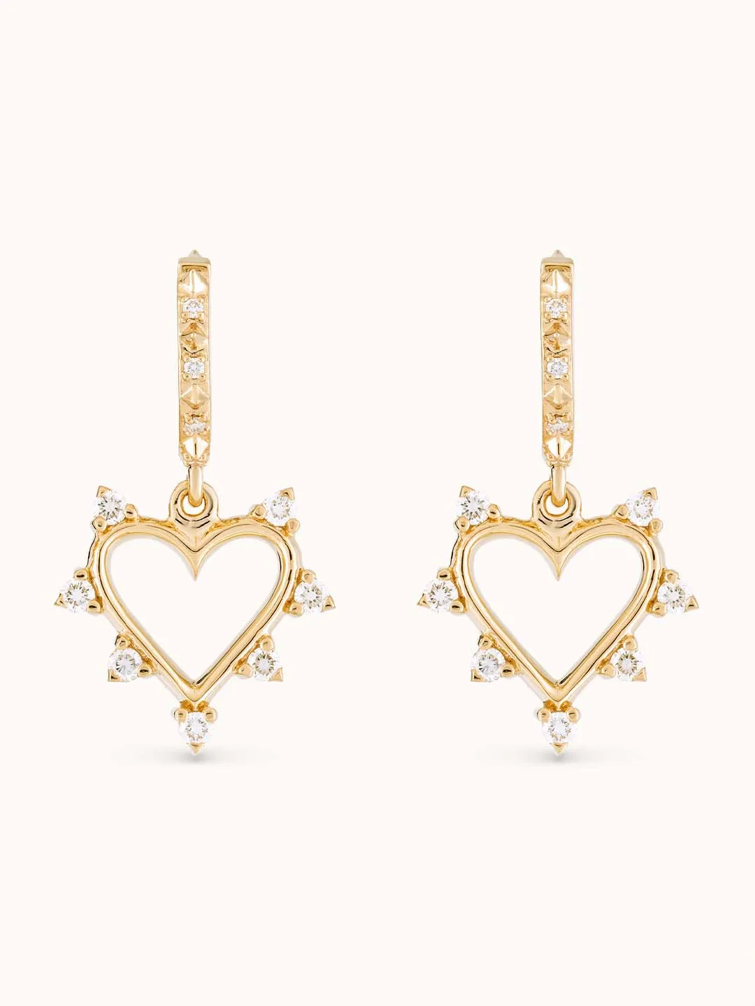 Open Heart Earrings